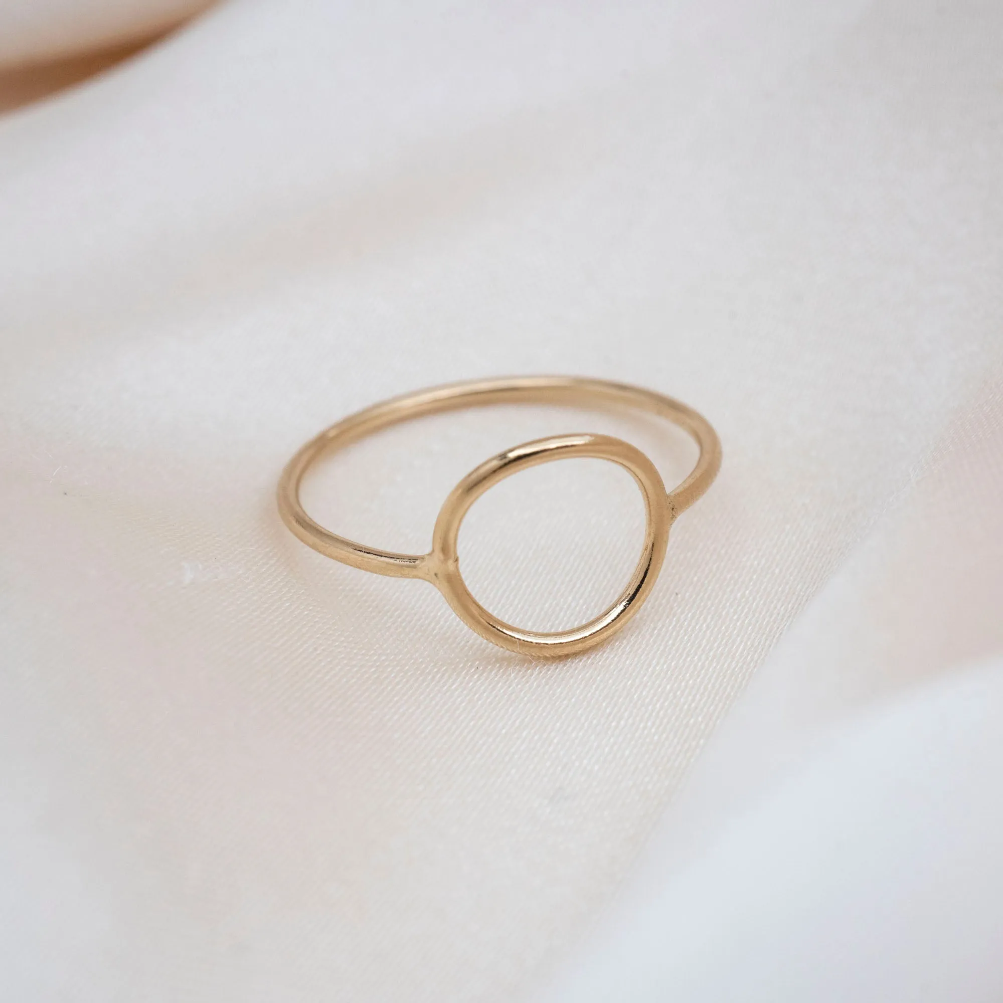 Gold Filled Full Moon Ring