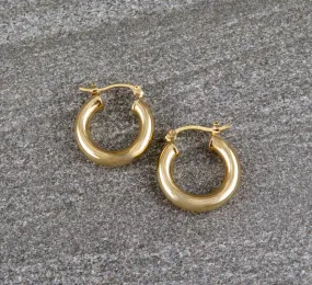 Gold Filled Latched Hoop Earrings - Small