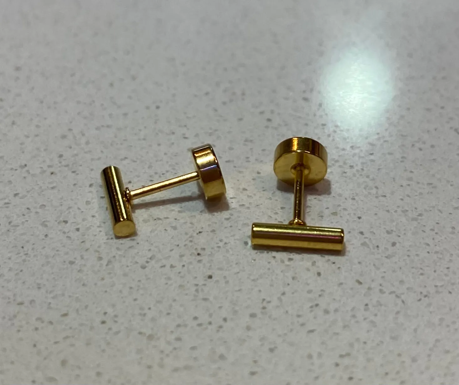 Gold Stud Earrings Screwback- Assorted