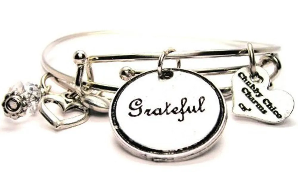 Grateful Expandable Bangle Bracelet Set