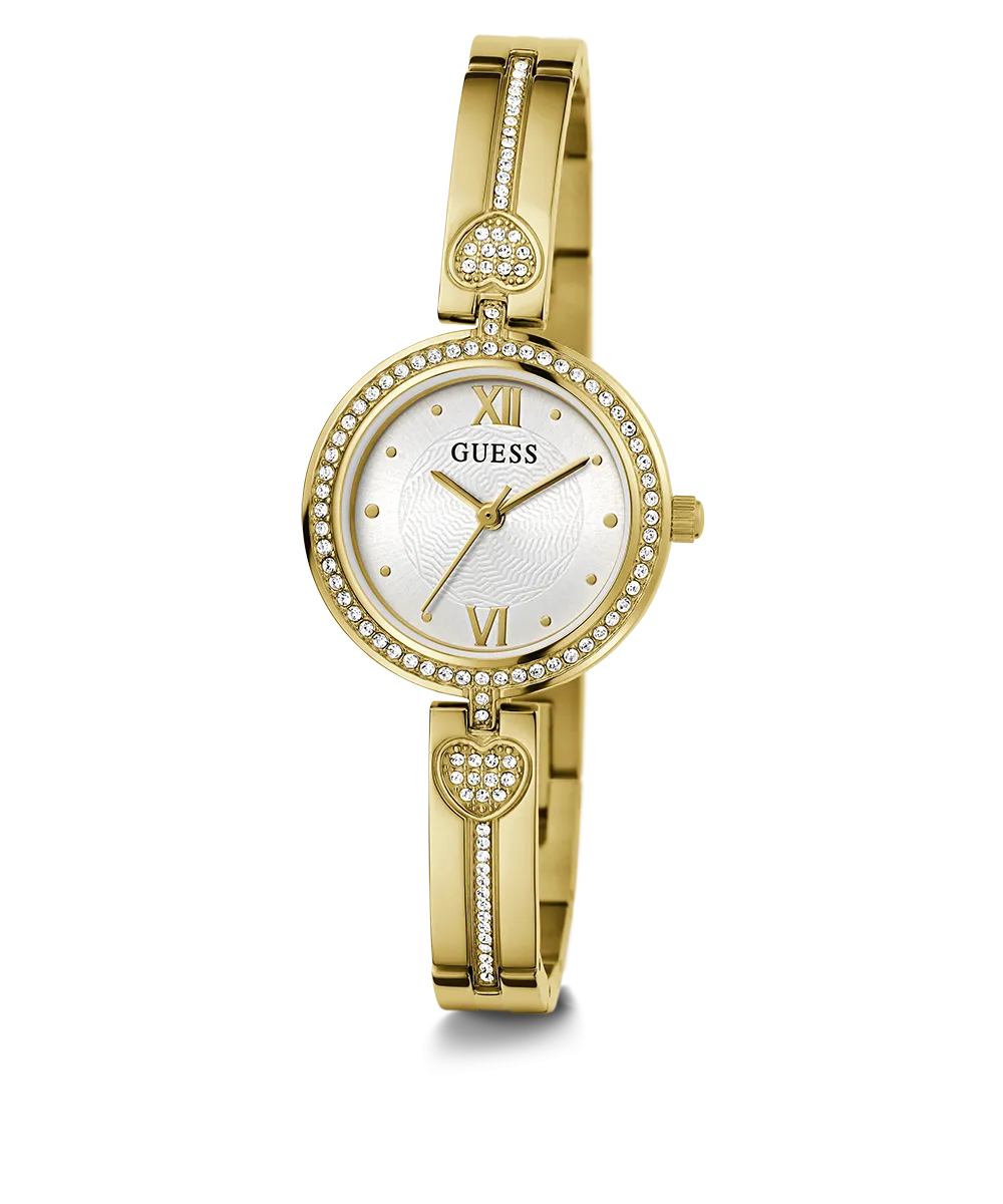 GUESS Ladies Gold Tone Analog Watch