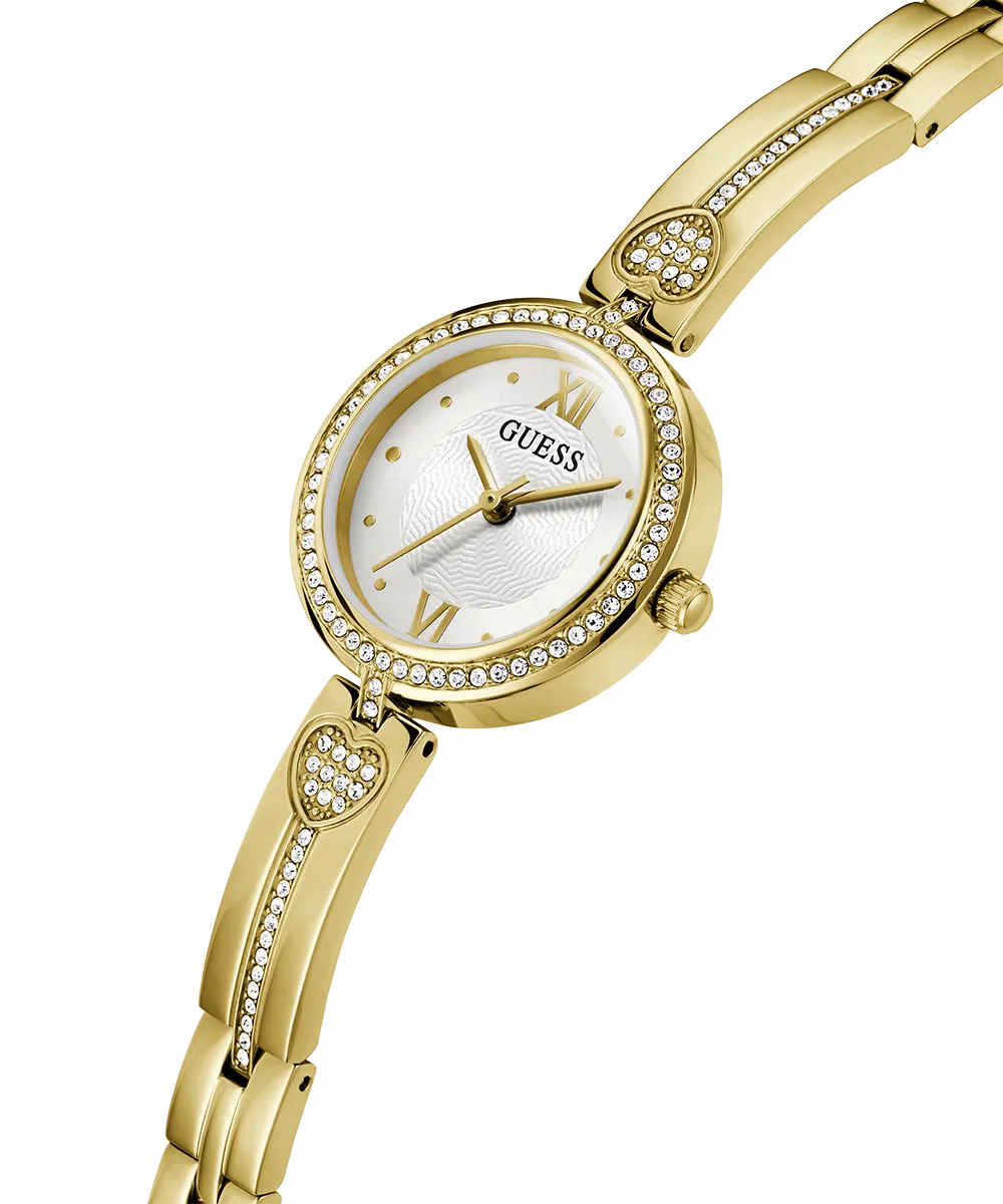 GUESS Ladies Gold Tone Analog Watch