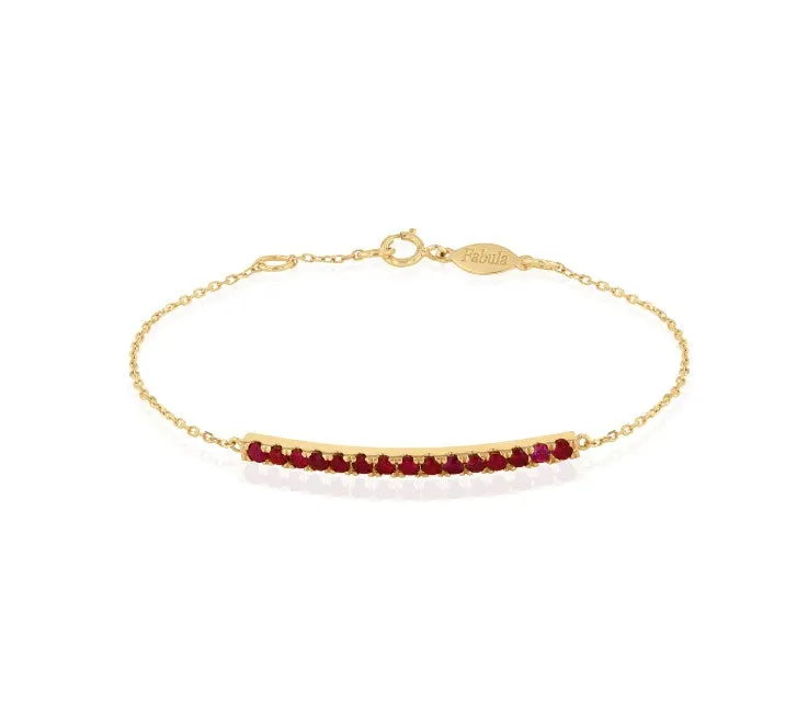 Half Ruby Bracelet