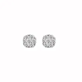 Harmony Jewel Collection Round Diamond Stud Earrings, 2ctw Look