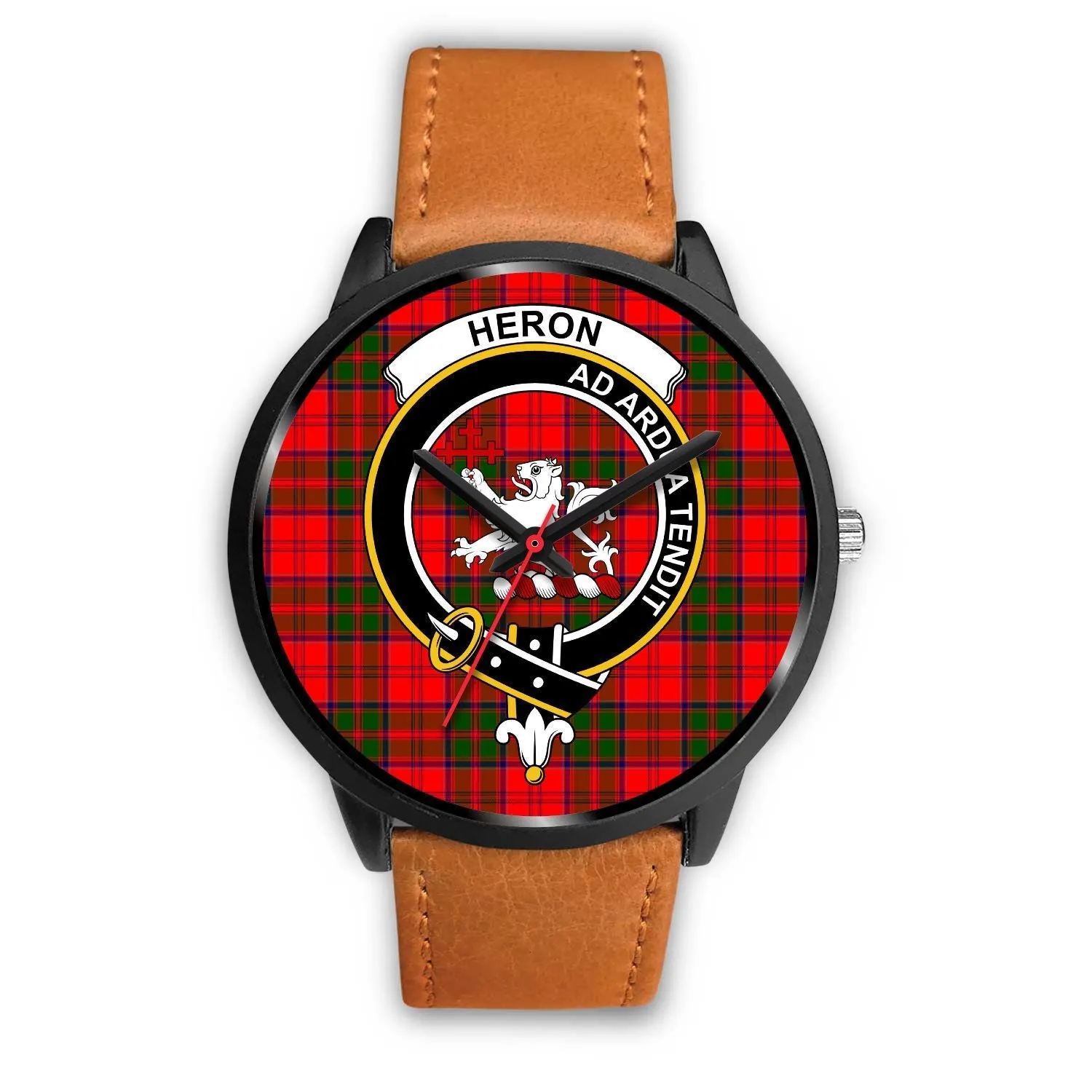 Heron Clan Badge Tartan Black Watch