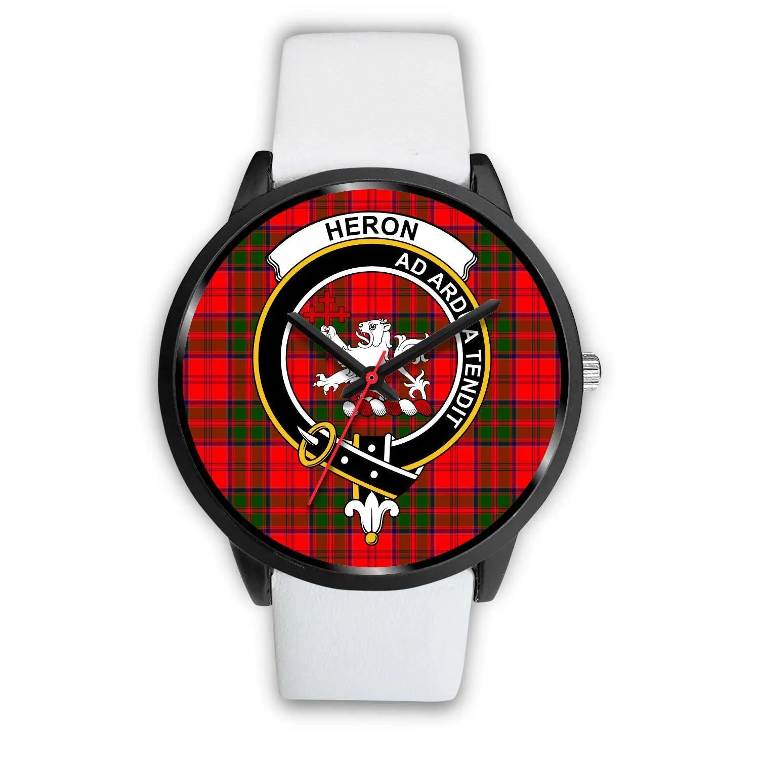 Heron Clan Badge Tartan Black Watch