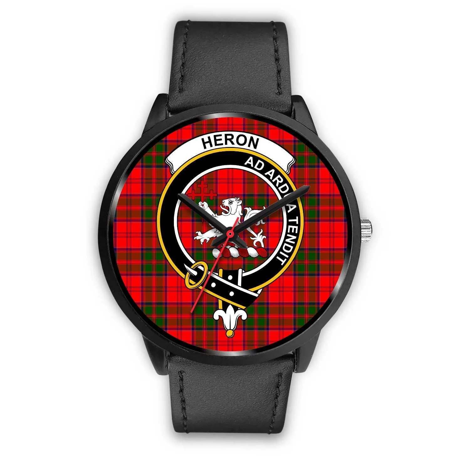 Heron Clan Badge Tartan Black Watch