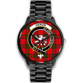 Heron Clan Badge Tartan Black Watch