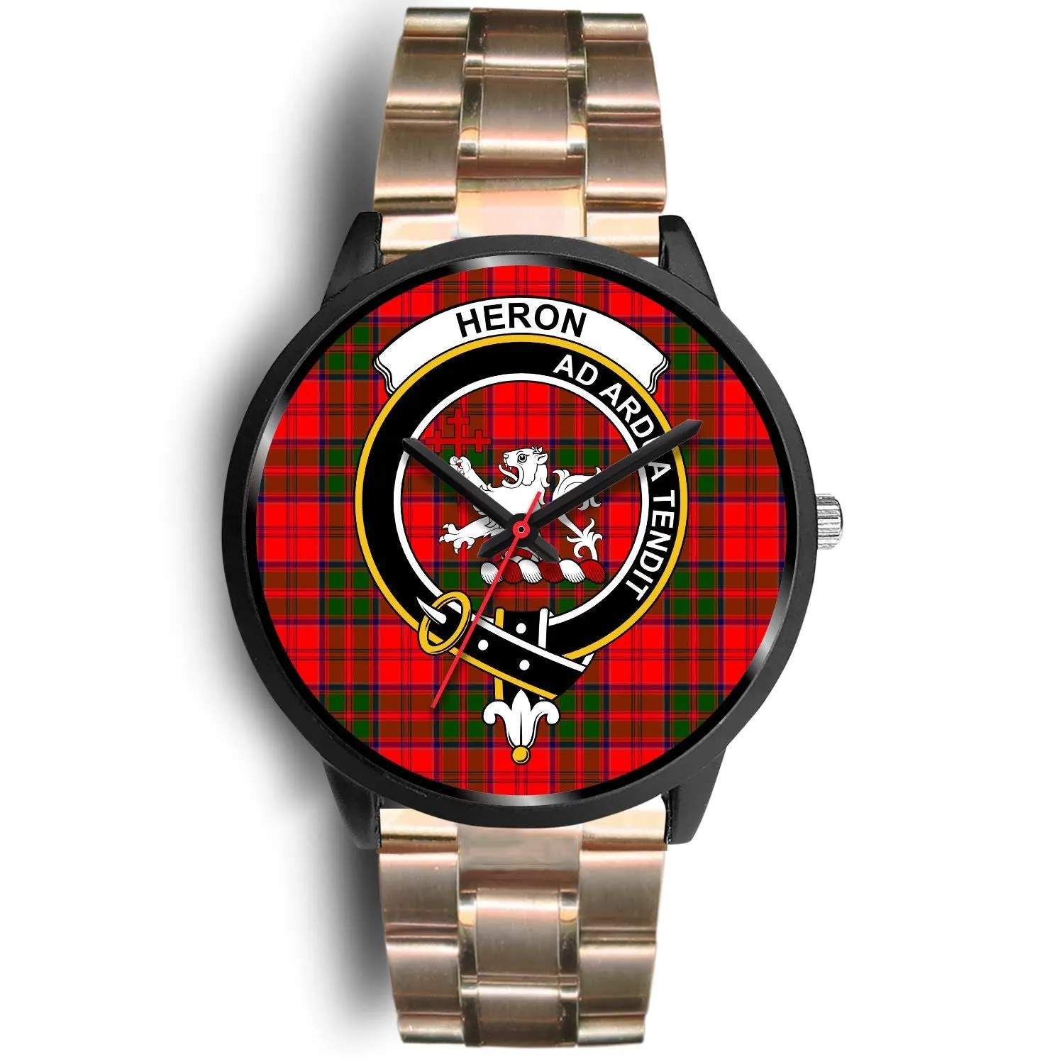 Heron Clan Badge Tartan Black Watch