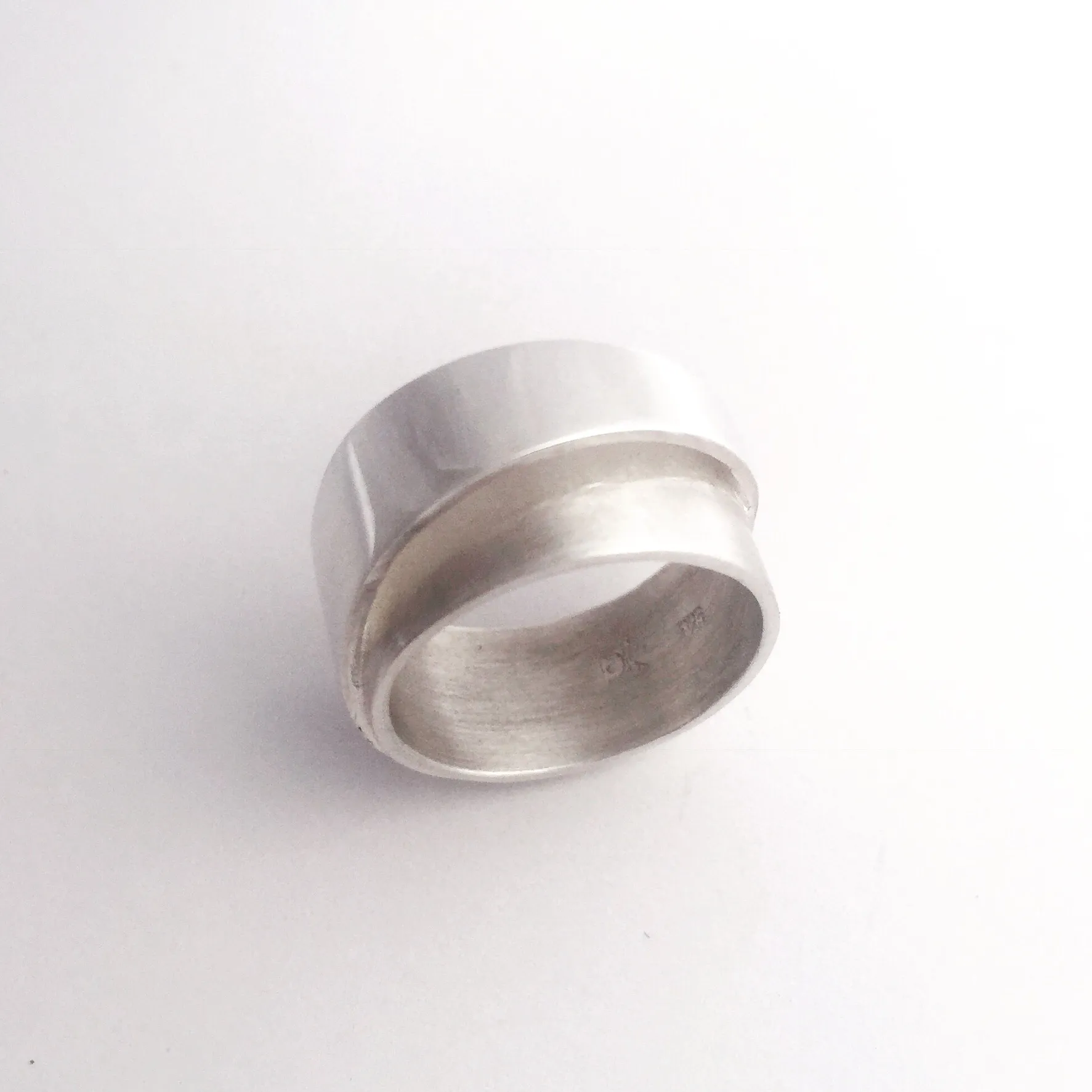 High wrap sterling silver ring