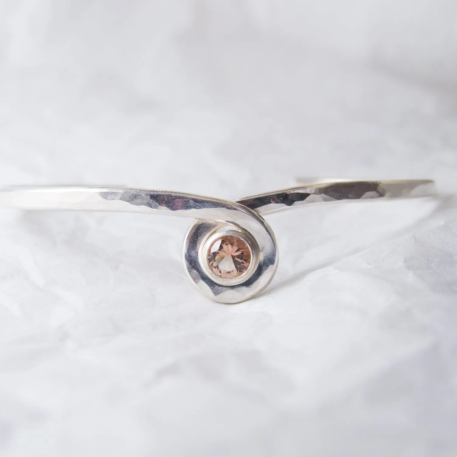 Infinity Cuff Bracelet-Oregon Sunstone