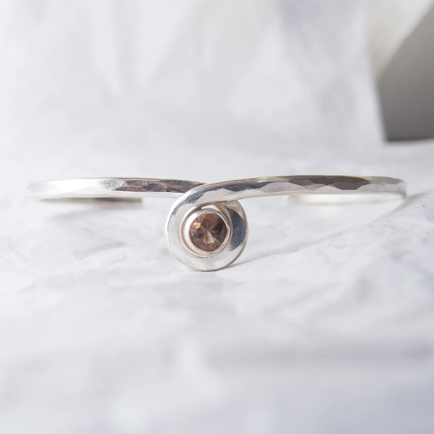 Infinity Cuff Bracelet-Oregon Sunstone