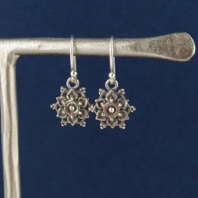 Intricate Mandalas Earrings - Silver