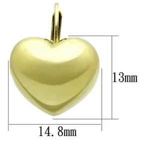 IP Gold(Ion Plating) Stainless Steel Earrings with No Stone for Women No Stone Stone Color Style TK1128