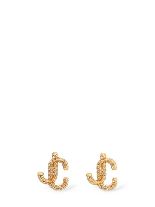 Jimmy Choo   JC crystal stud earrings 