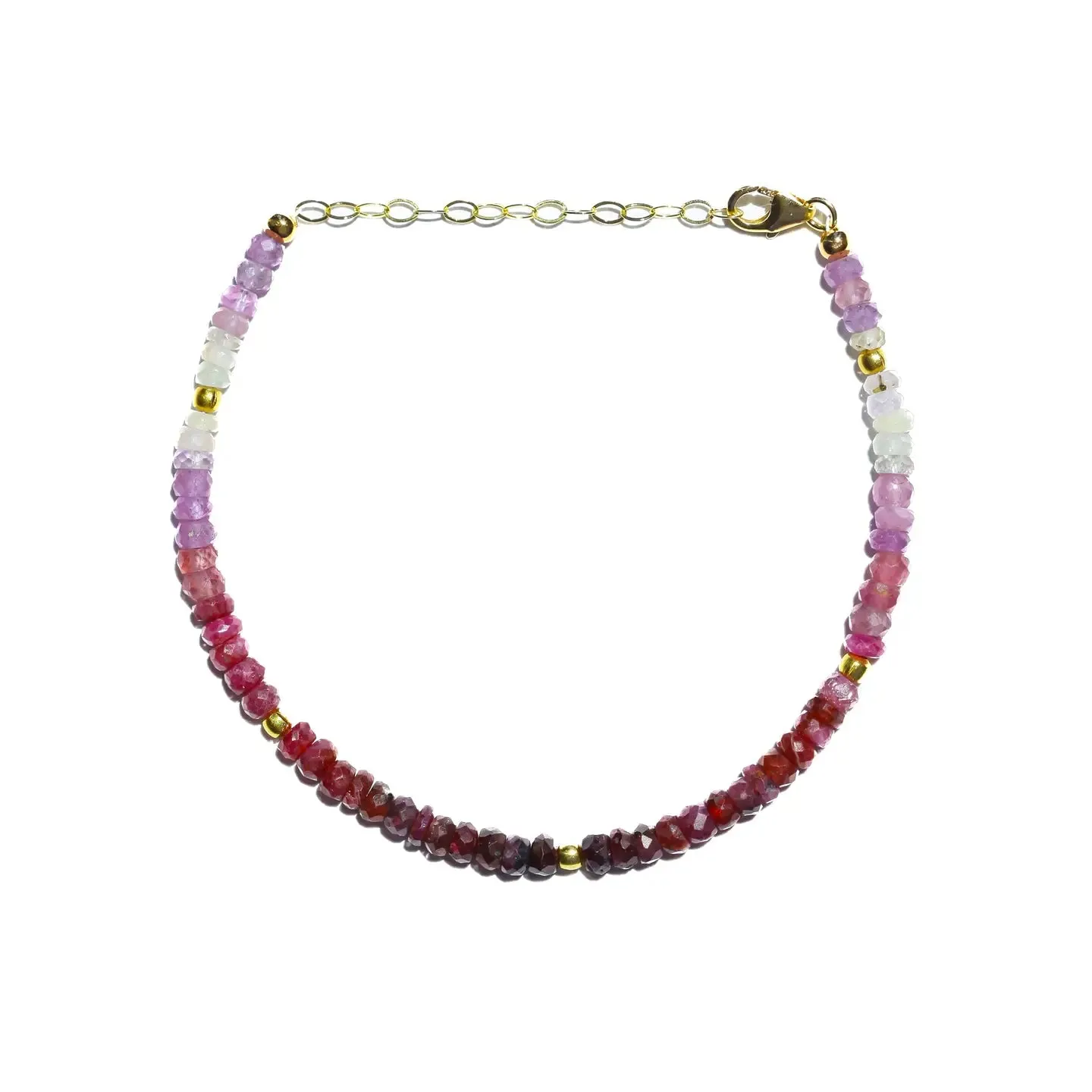 Julia Szendrei Jewelry - Ombre Ruby Bracelet (Gold)