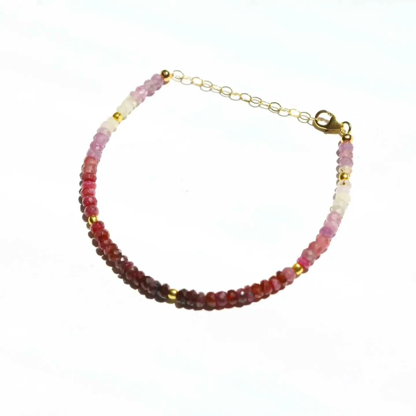 Julia Szendrei Jewelry - Ombre Ruby Bracelet (Gold)