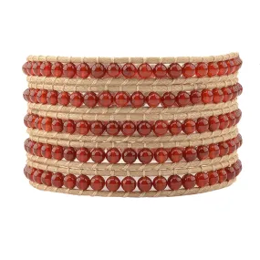 July Birthstone Five Wrap Bracelet