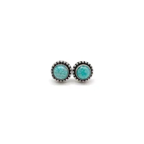 Kashi Semiprecious Stone Post Earrings - Amazonite