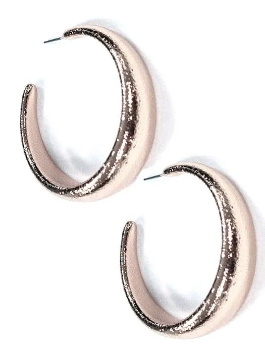 KE8545 Olivia C Shape Hoop Earrings