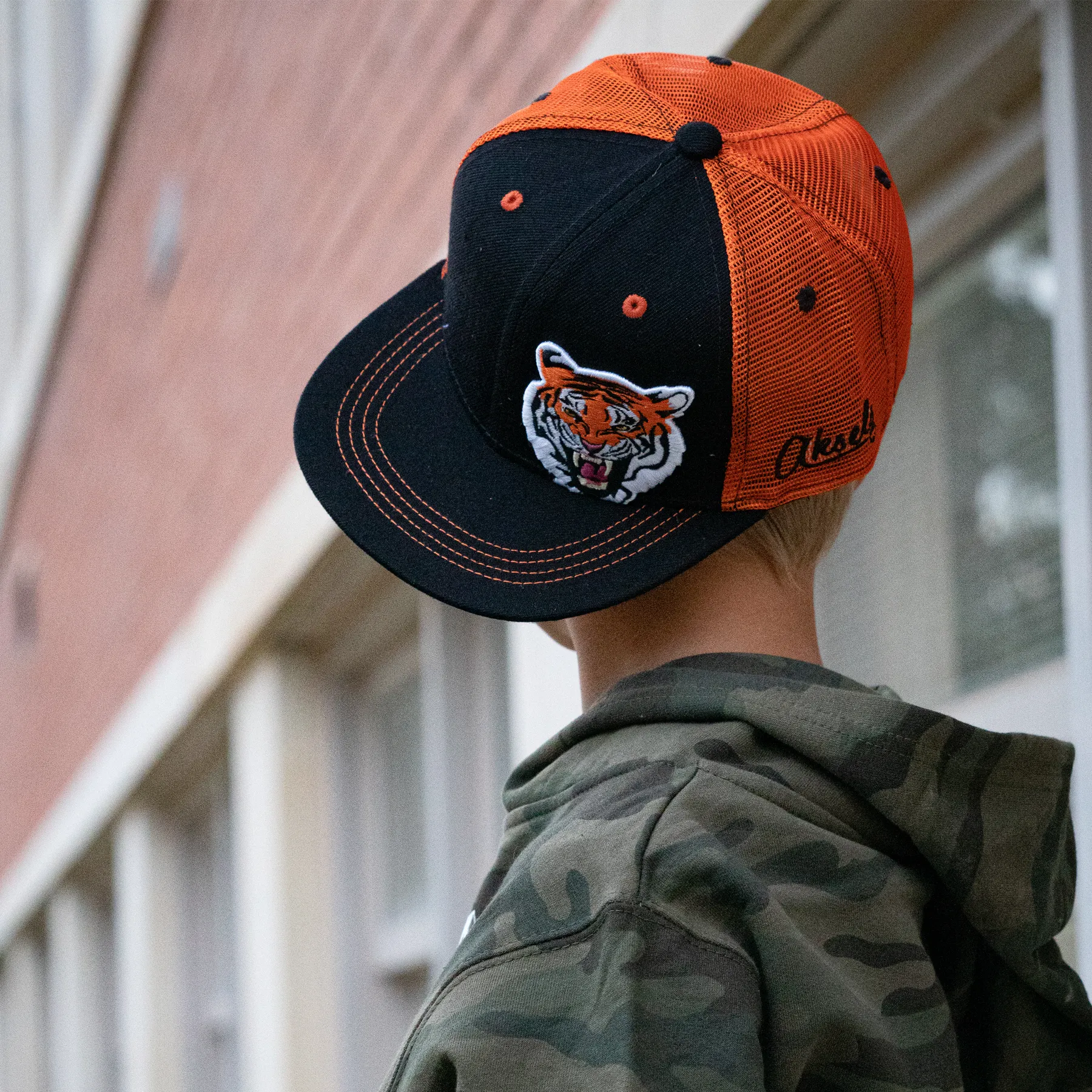 Kids Tiger Flatbill Snapback Hat