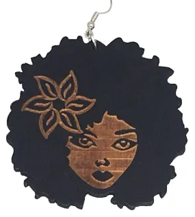 Kima earrings | Natural hair earrings | Afrocentric ear rings | jewelry | accessories