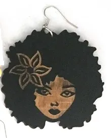 Kima earrings | Natural hair earrings | Afrocentric ear rings | jewelry | accessories