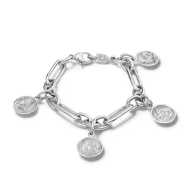 La France Architecture Charm Bracelet Silver