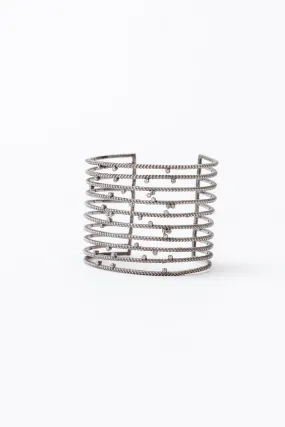 LADDER CUFF WITH DIAMONDS