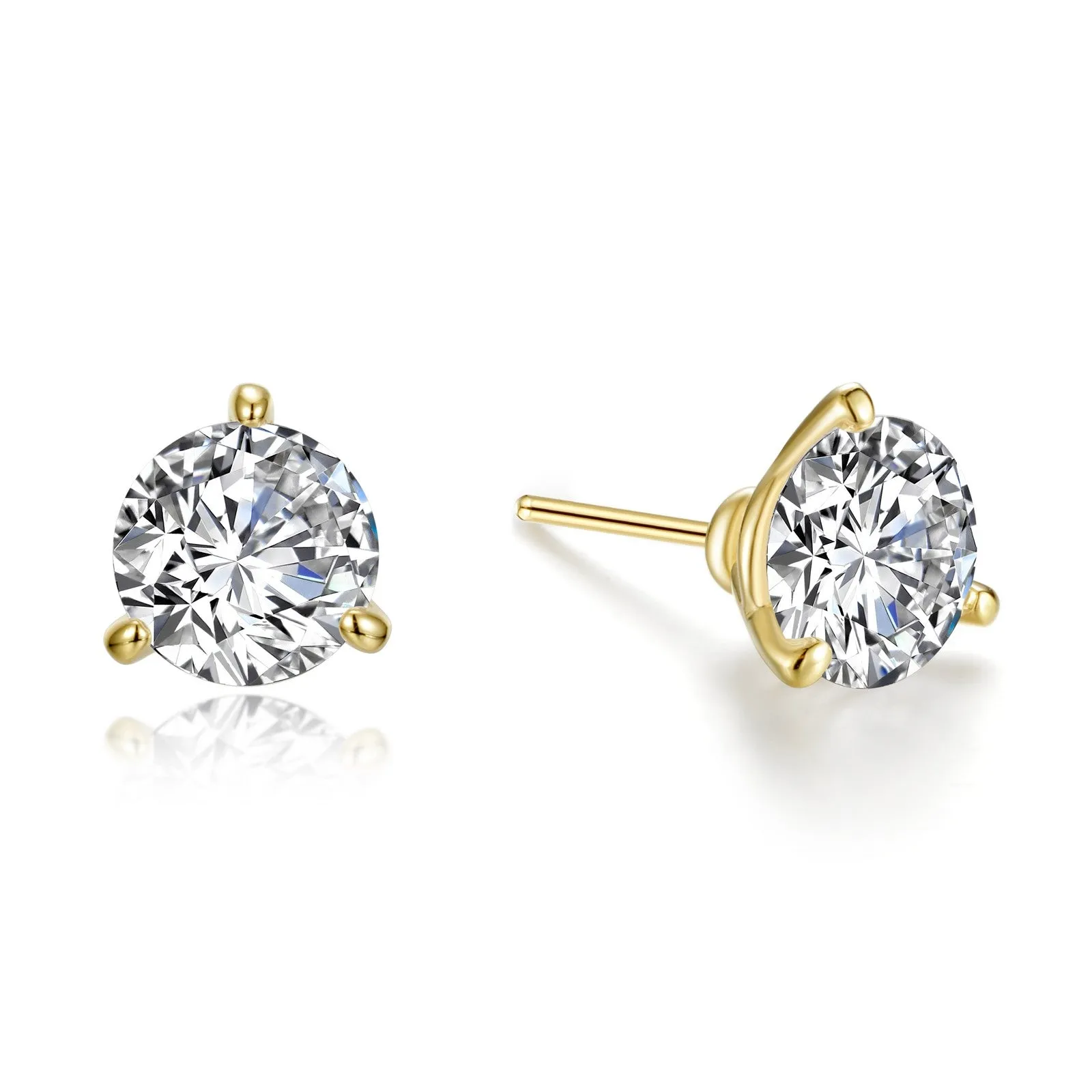 Lafonn Simulated Diamond 4.0ct Martini Stud Earrings E0207CLG