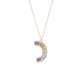 Large Deconstructed Rainbow Necklace