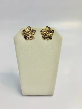 Large Flower Earrings, 14k Gold Filled, stud earrings, 1.39mm X 18mm,sku# 1159-4