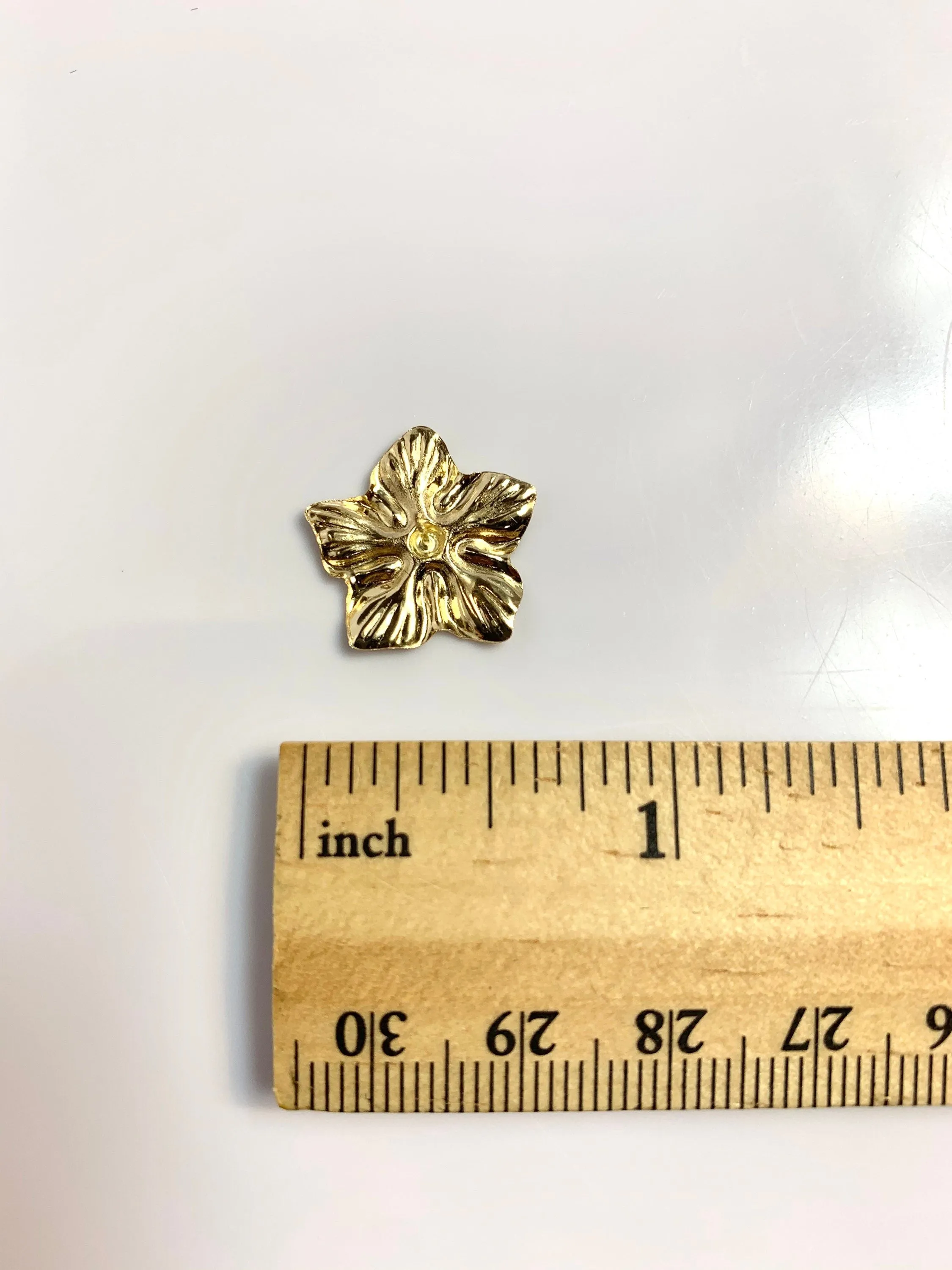 Large Flower Earrings, 14k Gold Filled, stud earrings, 1.39mm X 18mm,sku# 1159-4