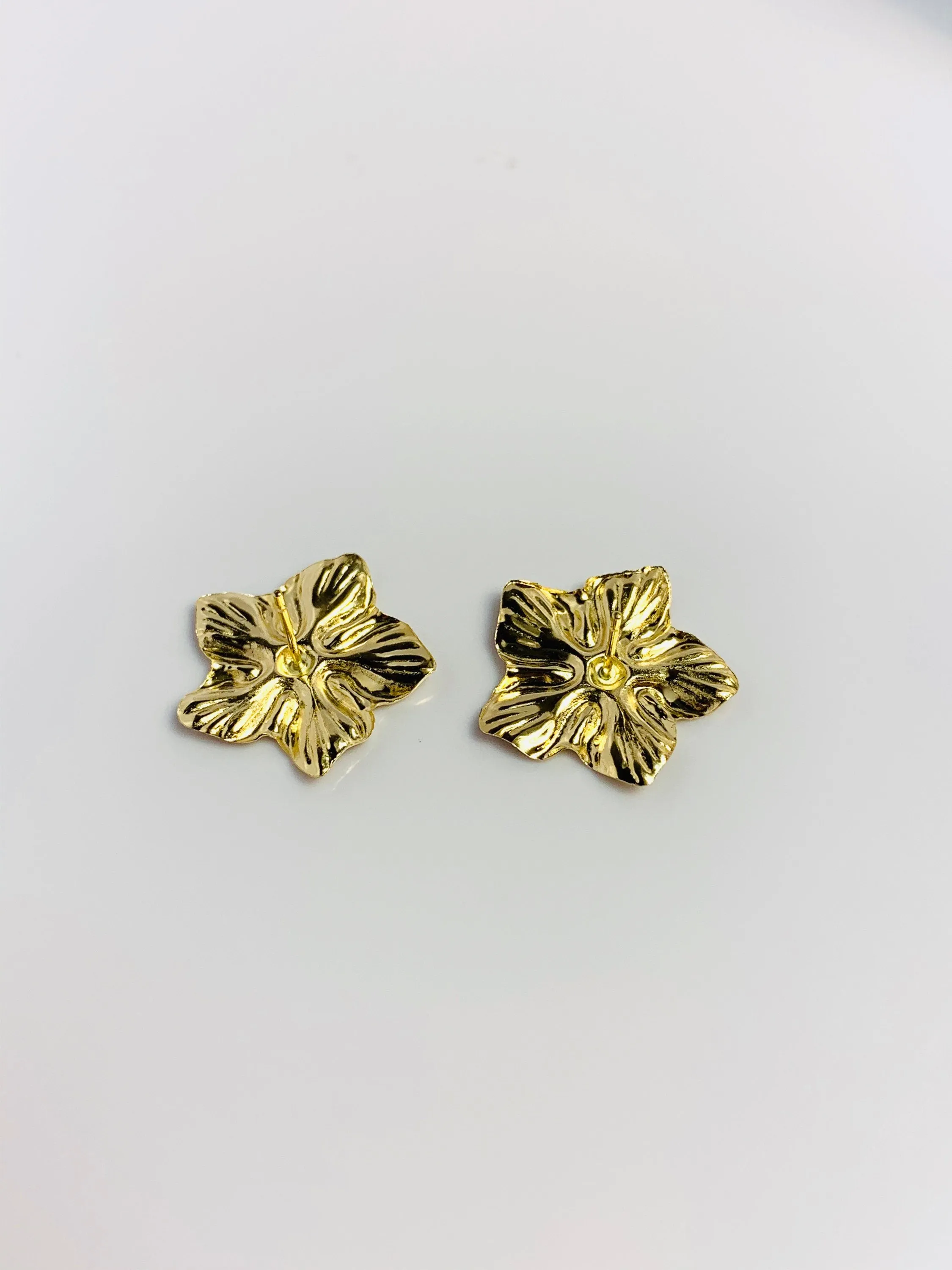 Large Flower Earrings, 14k Gold Filled, stud earrings, 1.39mm X 18mm,sku# 1159-4