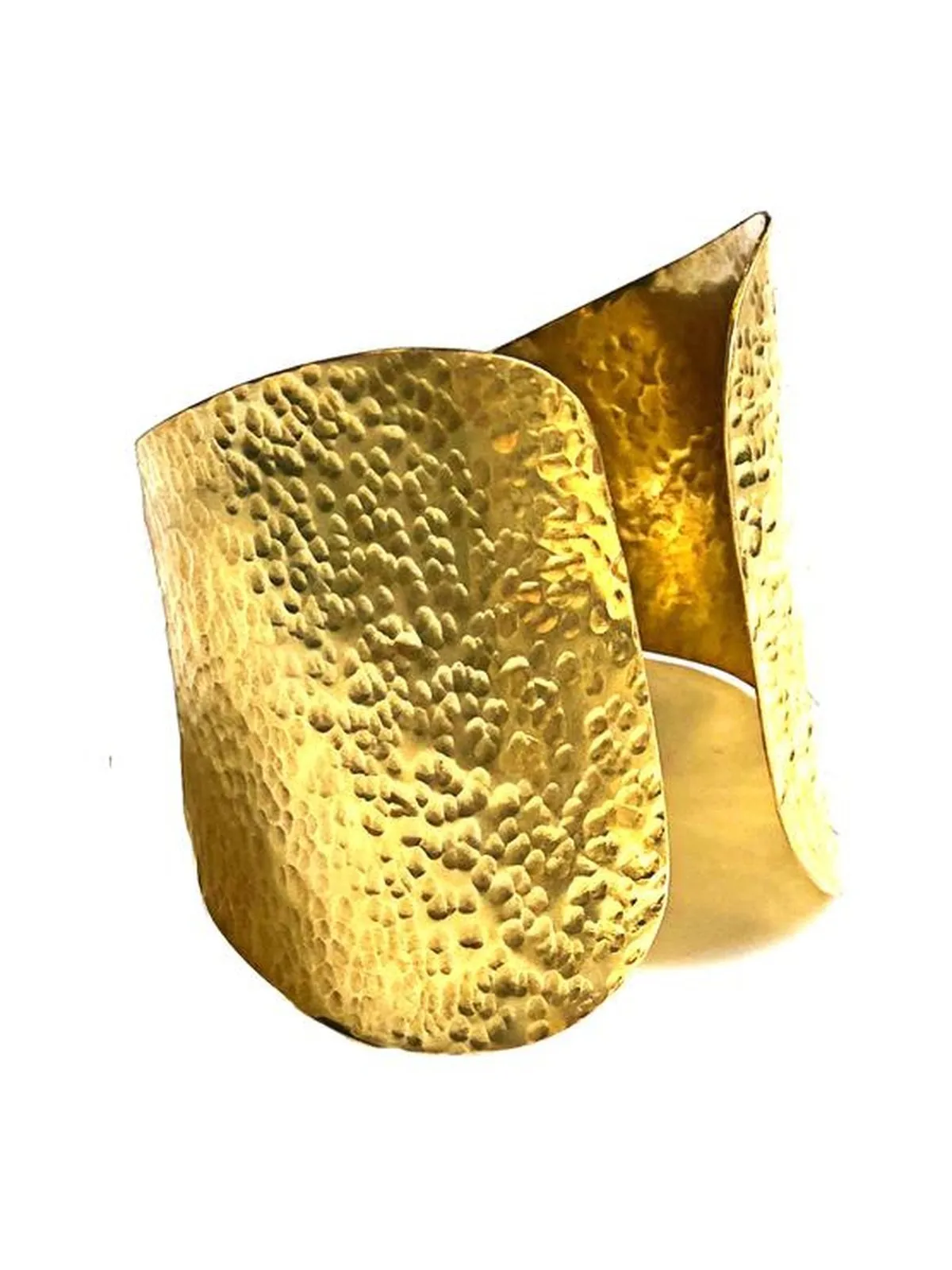 Large Hammered Cuff Bracelet