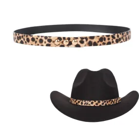 Leopard Print Hat Bands