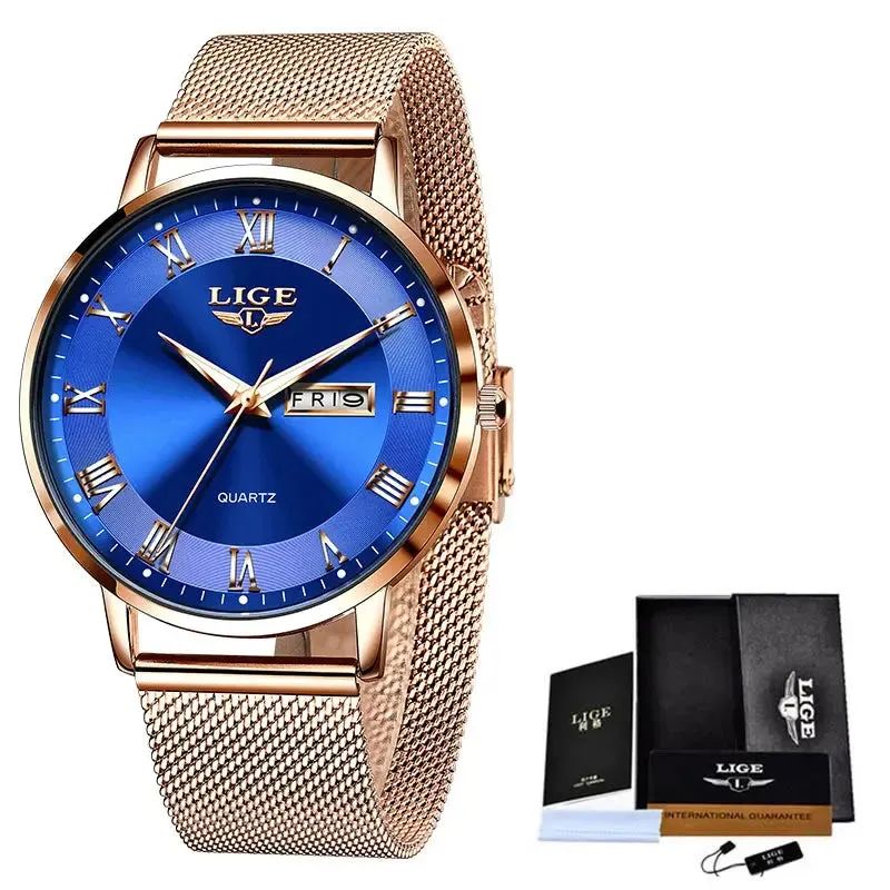 LIGE Women Luxury Watch