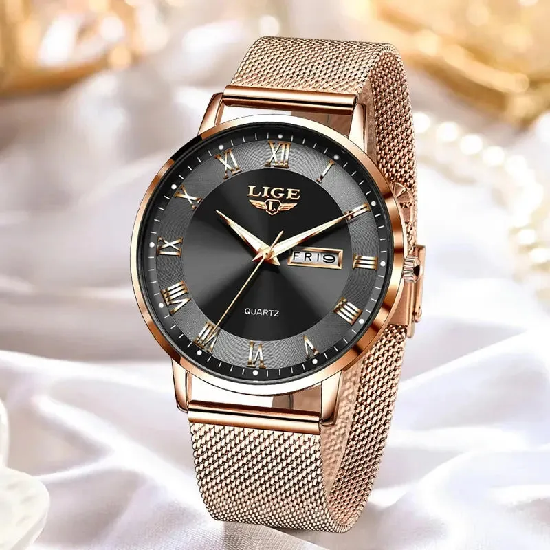 LIGE Women Luxury Watch