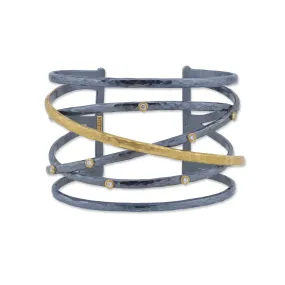 Lika Behar "STOCKHOLM CROSSWIRE" Cuff Bracelet