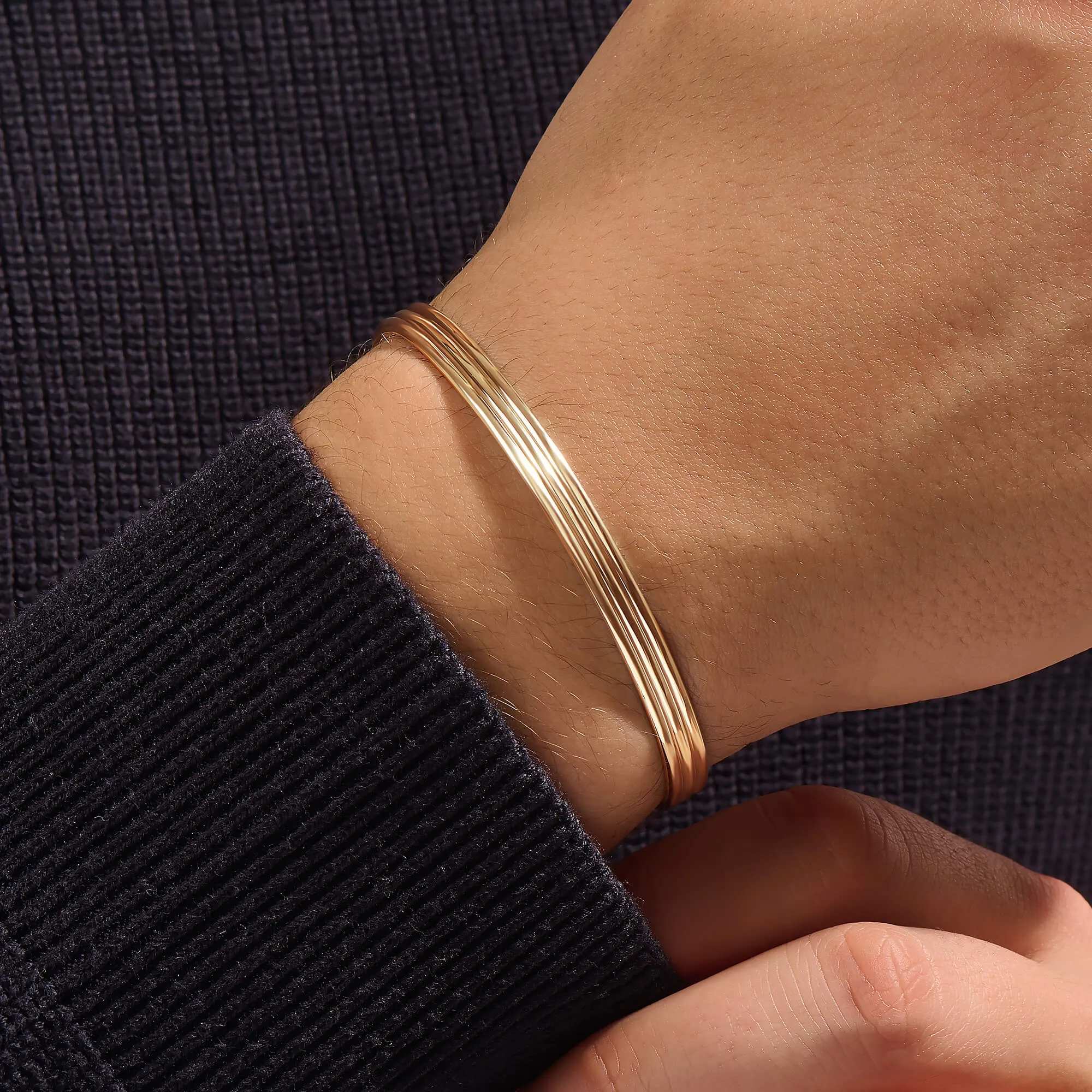 Lined Cuff in Gold