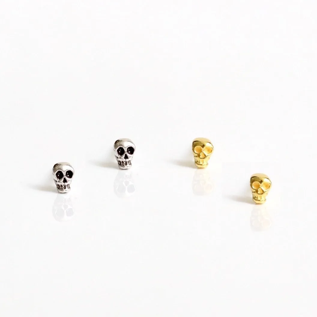 Little Sugar Skull Stud Earrings