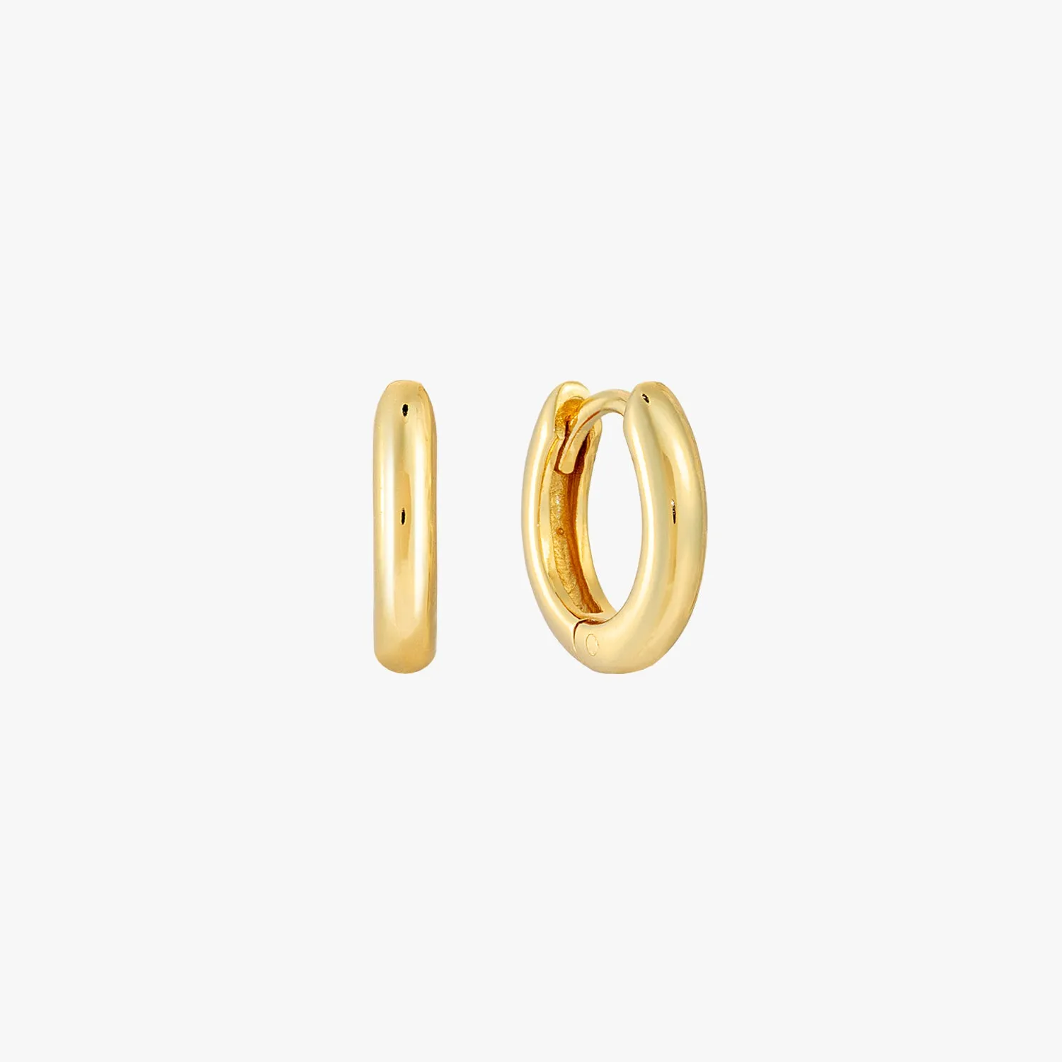 Luxe Minimal Chunky Huggie Earrings