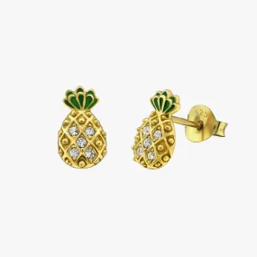 Luxe Pineapple Stud Earrings