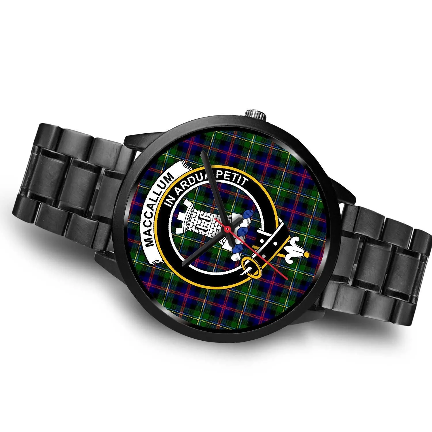 Malcolm Modern Clan Badge Tartan Black Watch