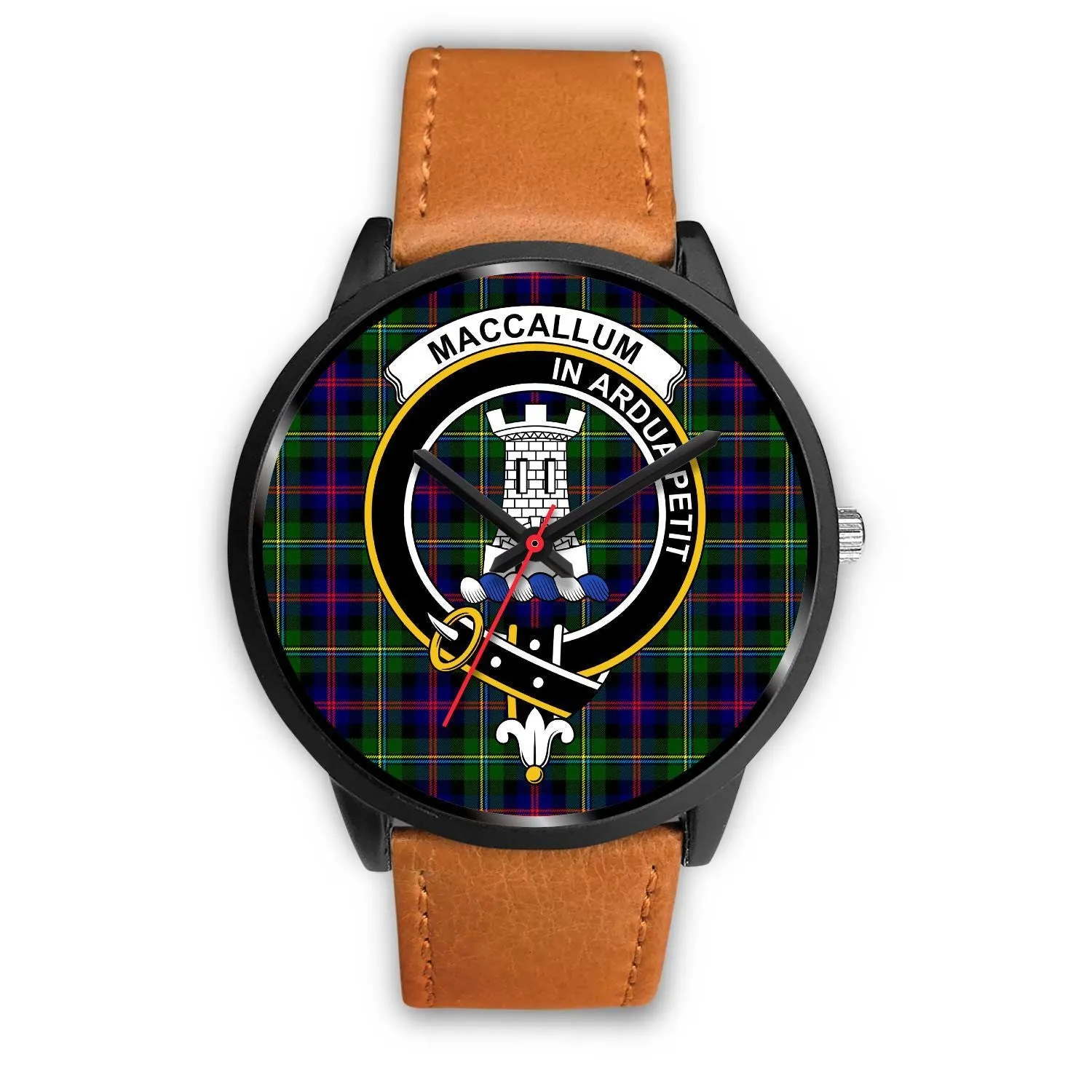 Malcolm Modern Clan Badge Tartan Black Watch