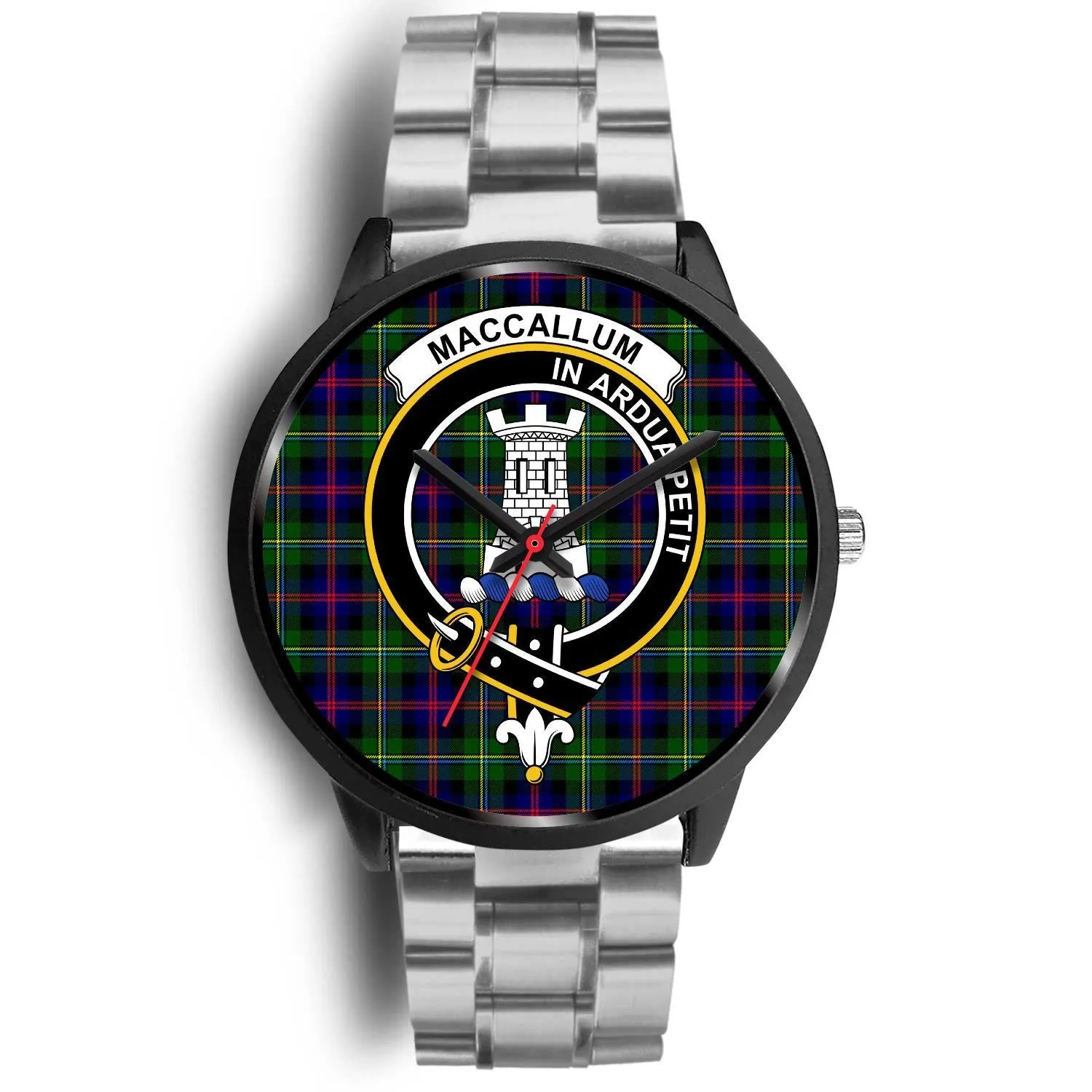 Malcolm Modern Clan Badge Tartan Black Watch