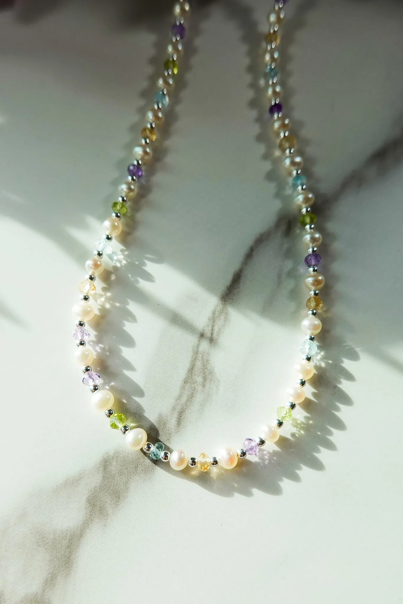 Mardi Gras Mambo Gemstone & Pearl Signature Necklace