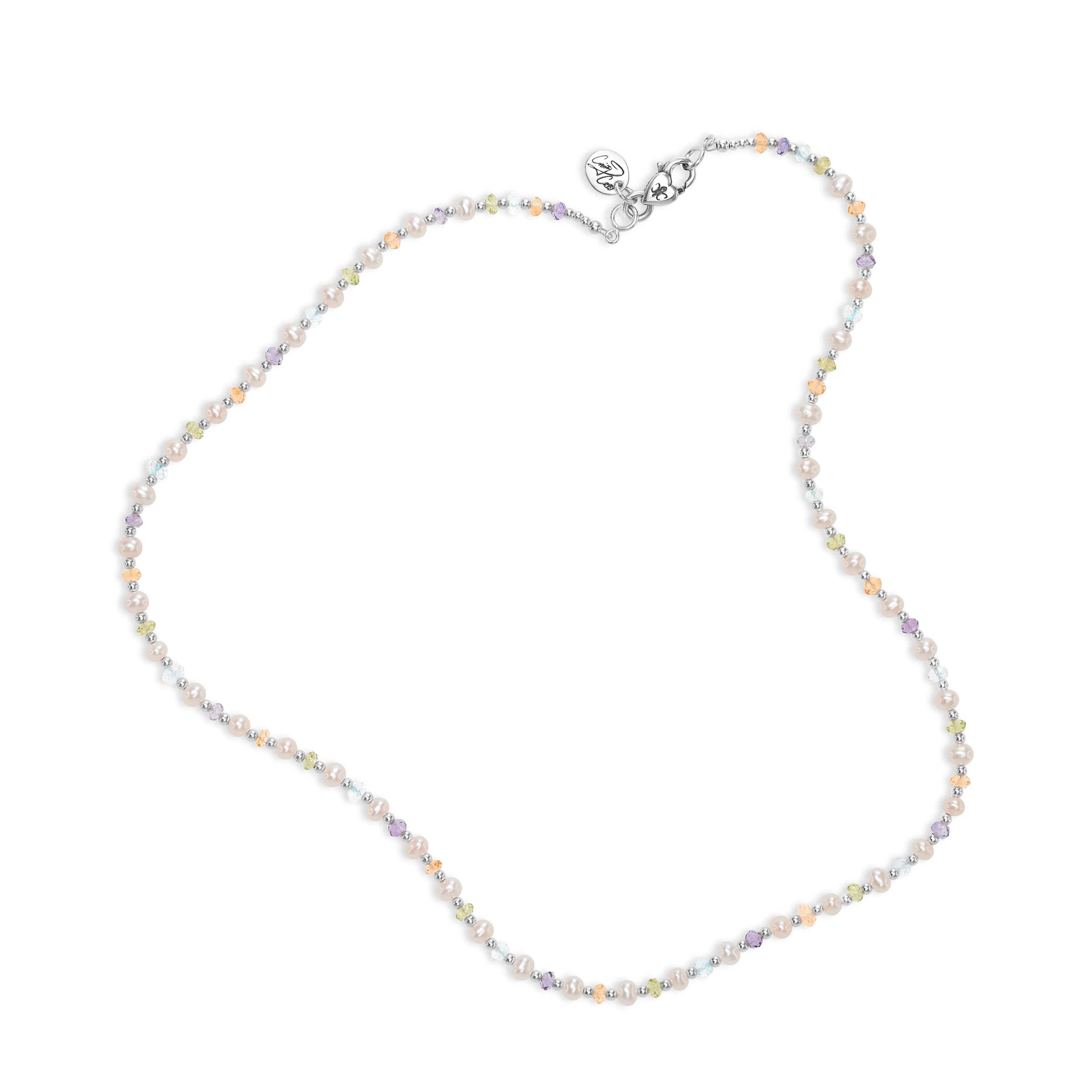 Mardi Gras Mambo Gemstone & Pearl Signature Necklace