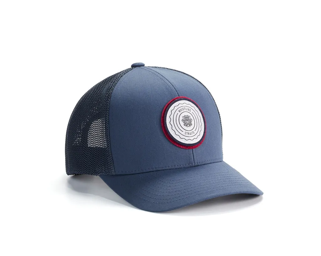 MEN&#039;S TRAVISMATHEW WIDDER SNAPBACK HAT. WHISTLING STRAITS® LOGO EXCLUSIVELY. 4 COLOR OPTIONS.