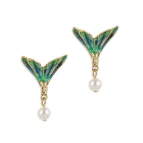 Mermaid Tail Stud Earrings